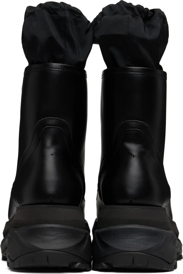 sacai Black Zip Up Boots - Image 2