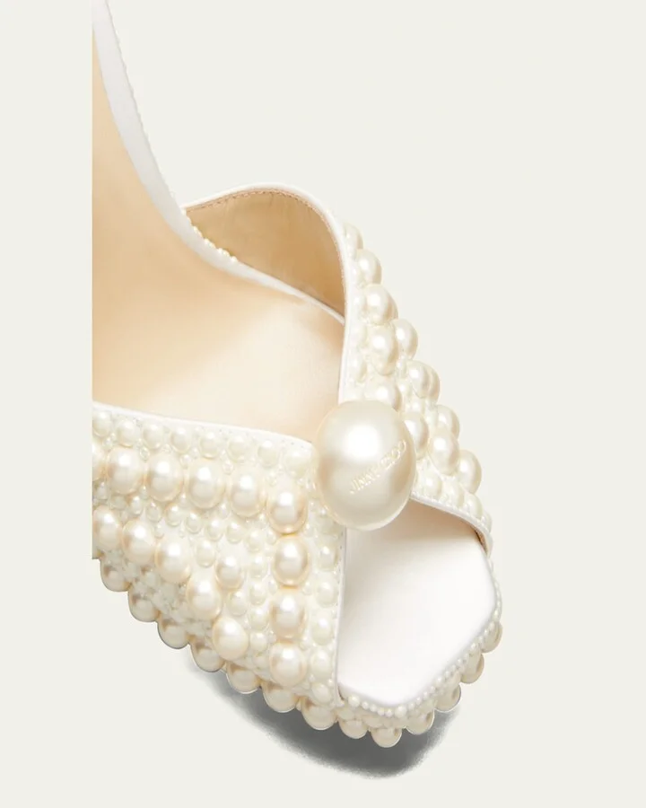 Sacaria 120mm Pearly-Stud Platform Sandals - Image 7