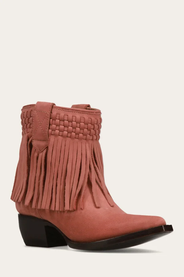 Sacha Short Fringe Bootie - Pre-Loved - Image 2