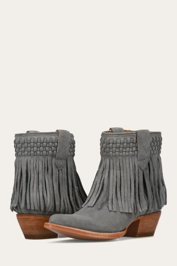 Sacha Short Fringe Bootie - Pre-Loved - Image 7