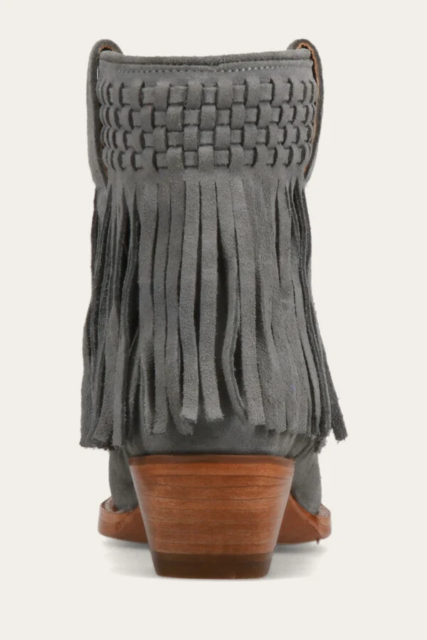 Sacha Short Fringe Bootie - Pre-Loved - Image 9