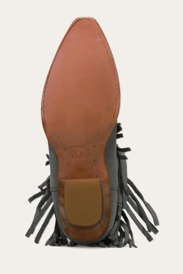 Sacha Short Fringe Bootie - Pre-Loved - Image 11
