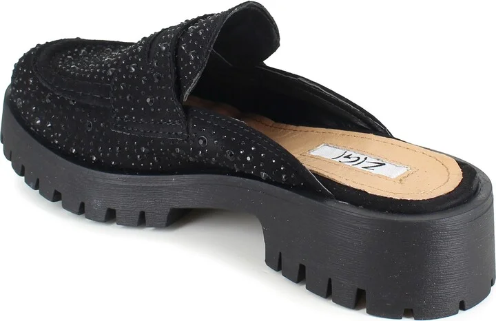 Sachi Rhinestone Embellished Lug Sole Clog - Image 2