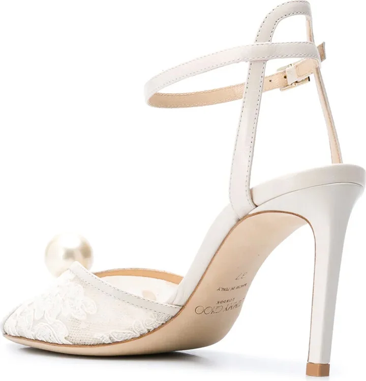 Sacora 85mm pearl-embellished sandals - Image 3