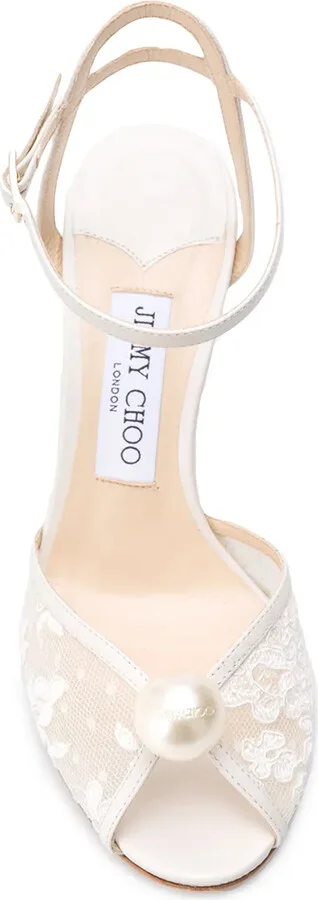 Sacora 85mm pearl-embellished sandals - Image 4