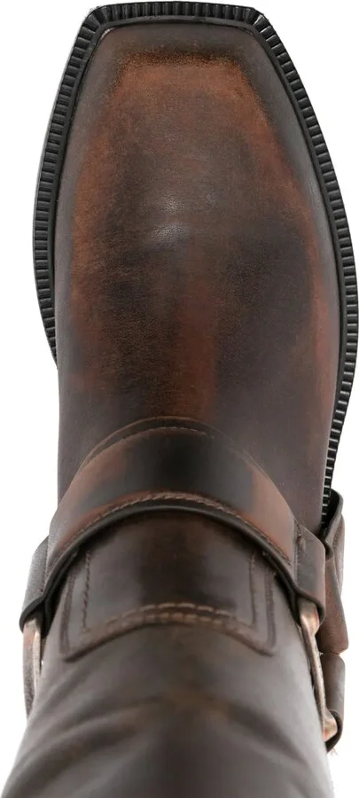 Saddle calf-length boots - Image 4