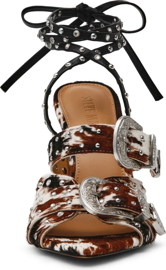 Saddle Embellished Ankle Strap Sandal - Image 4