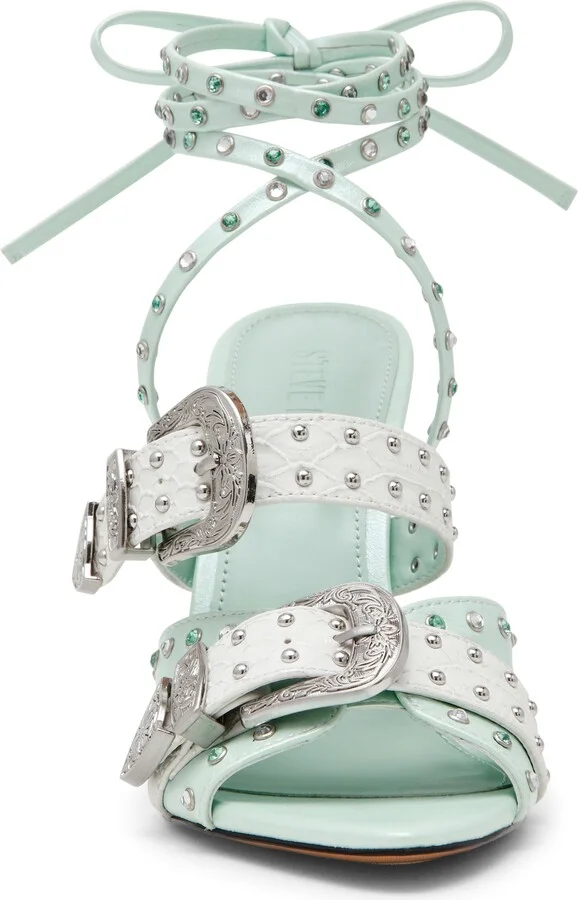 Saddle Embellished Ankle Strap Sandal - Image 11