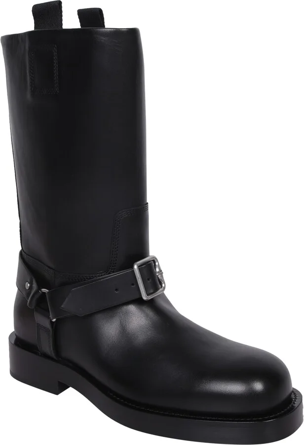 Saddle Low Black Ankle Boots - Image 2