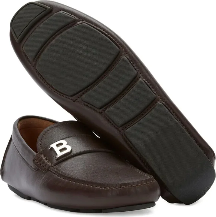 Saddle-Strap Leather Loafers - Image 2