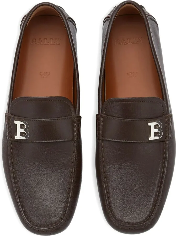 Saddle-Strap Leather Loafers - Image 4