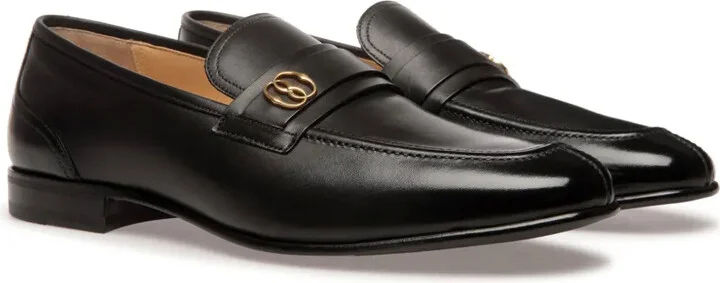 Sadei logo-plaque leather loafers - Image 2