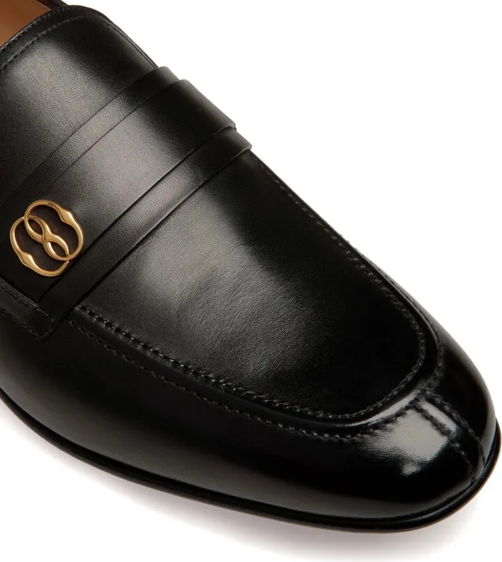 Sadei logo-plaque leather loafers - Image 3