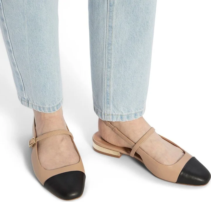 Sadey Slingback Mary Jane Cap Toe Flat - Image 2