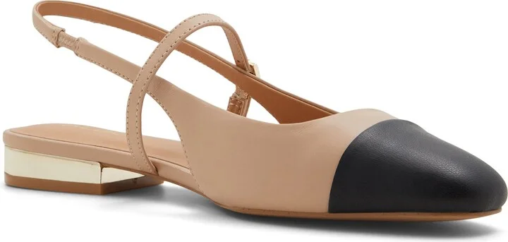Sadey Slingback Mary Jane Cap Toe Flat