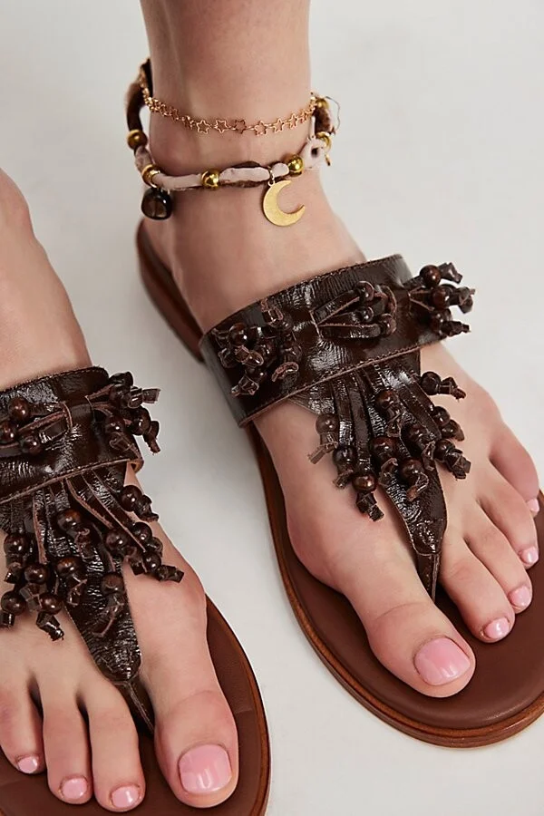 Sadie Fringe Sandals - Image 2