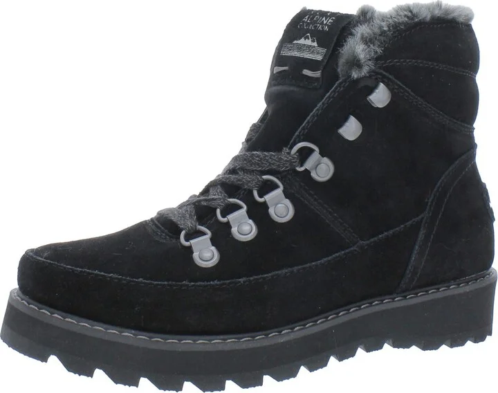 Sadie Womens Leather Lace-Up Ankle Boots