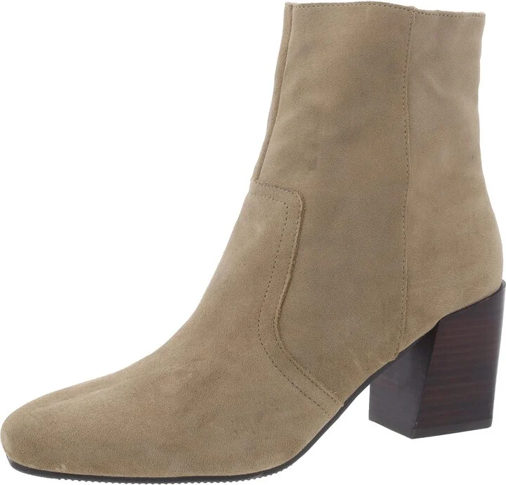 Sadie Womens Suede Heels Ankle Boots