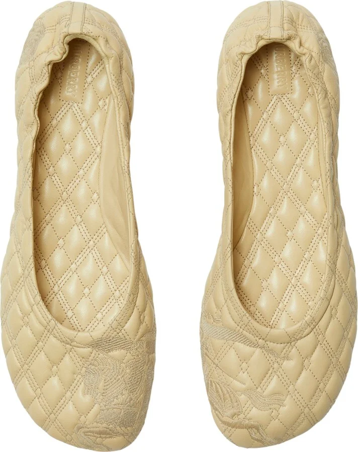 Sadler Embroidered Ballerina Flats - Image 4