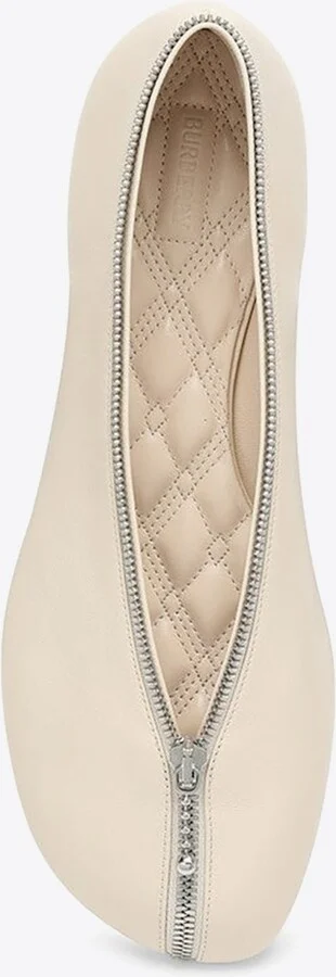 Sadler Zip Leather Ballet Flats - Image 2
