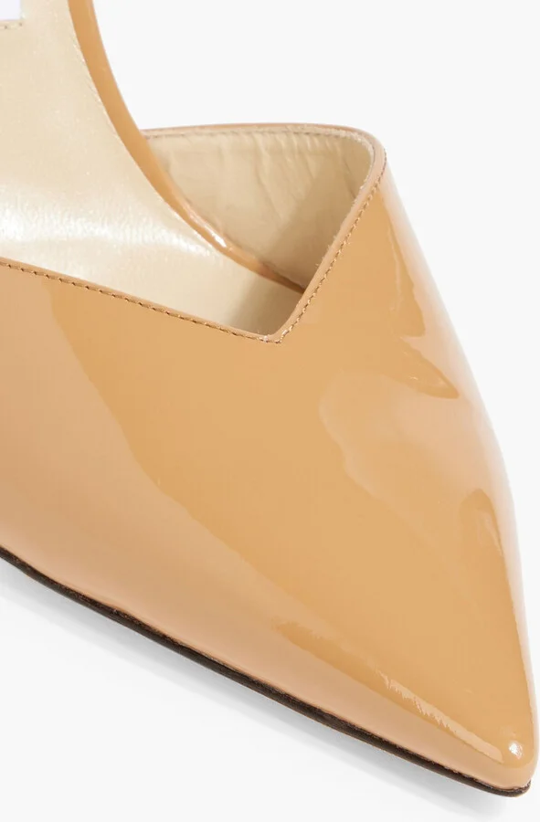 Saeda 100 crystal-embellished patent-leather pumps - Image 4