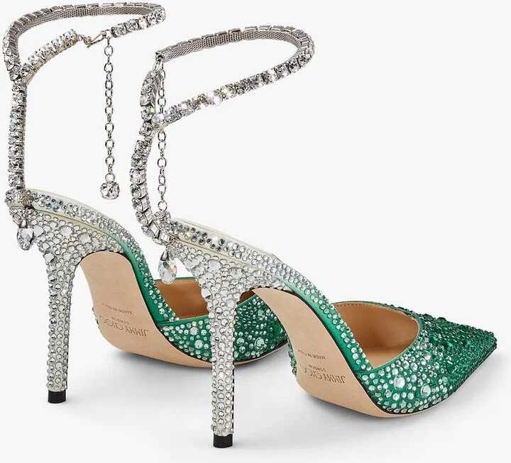 Saeda 100 Crystal-Embellished Pumps - Image 2