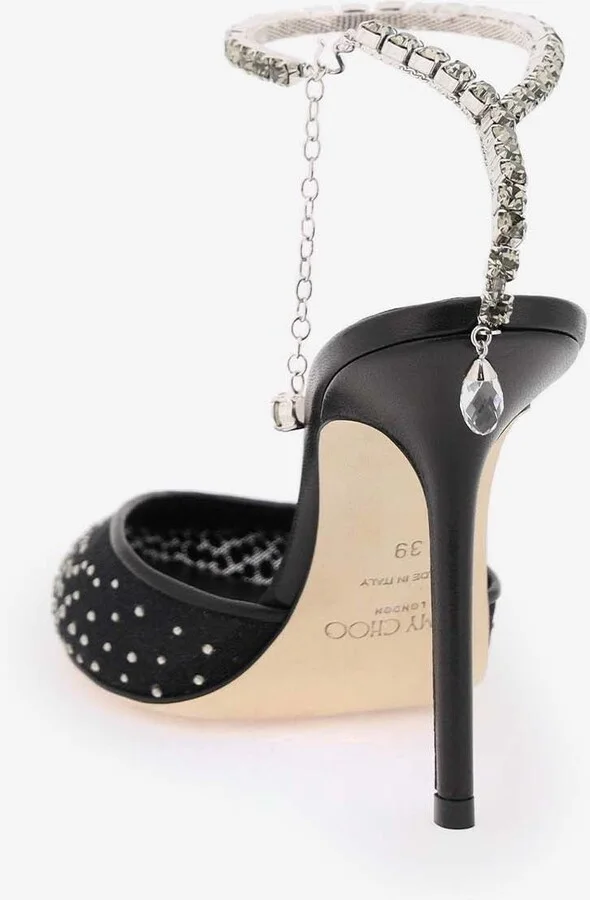 Saeda 100 Crystal Mesh Pumps - Image 2