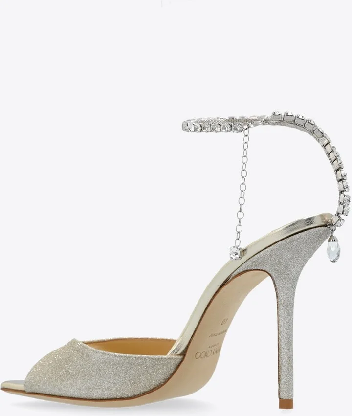 Saeda 100 Glittered Sandals - Image 2