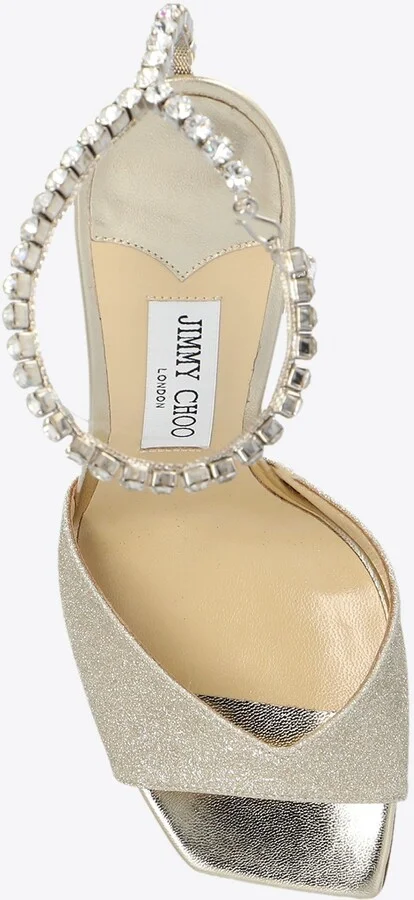 Saeda 100 Glittered Sandals - Image 3