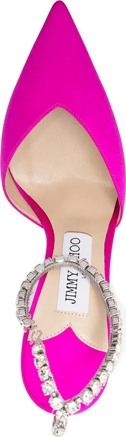 Saeda 100mm satin pumps - Image 4
