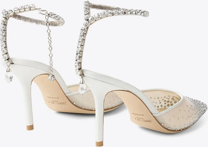 Saeda 85 Crystal Mesh Pumps - Image 2