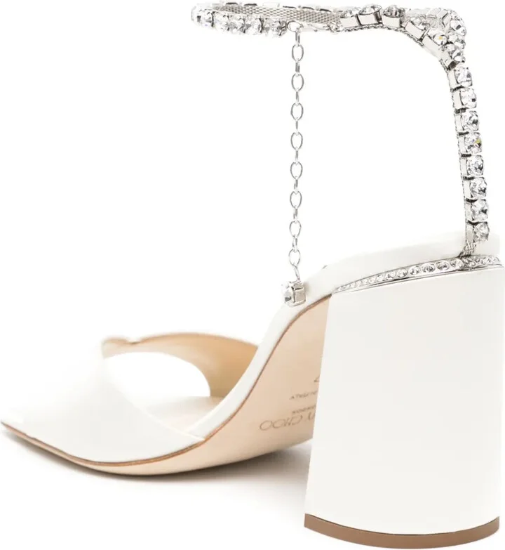 Saeda 85mm crystal-strap sandals - Image 3