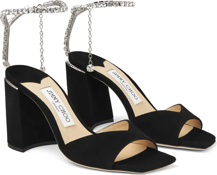Saeda 85mm crystal-strap sandals - Image 2