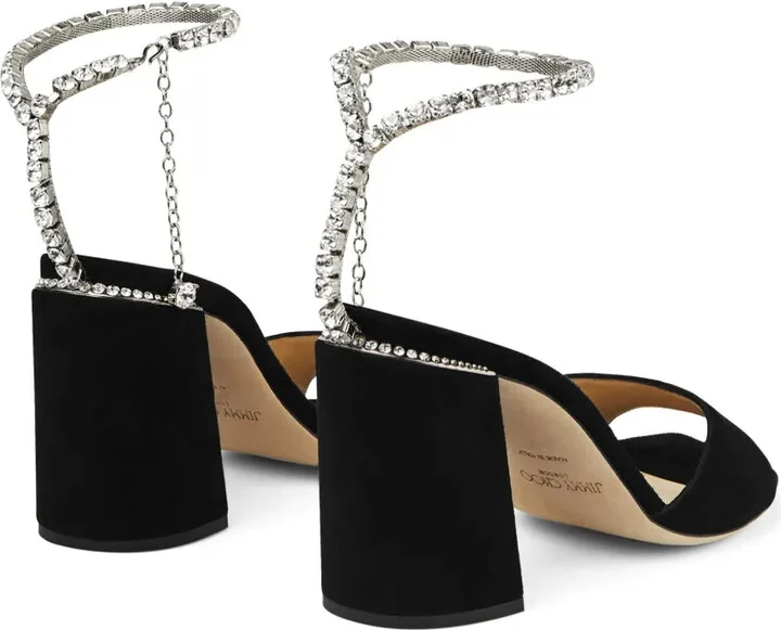Saeda 85mm crystal-strap sandals - Image 3