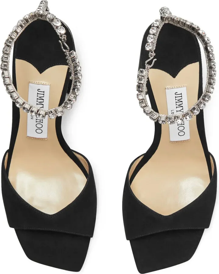 Saeda 85mm crystal-strap sandals - Image 4