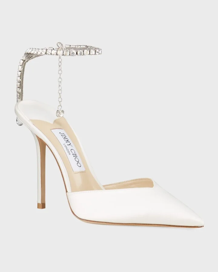 Saeda Crystal Charm Pumps - Image 2
