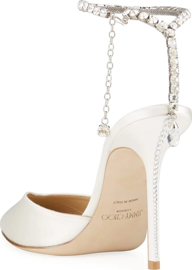 Saeda Crystal Charm Pumps - Image 4