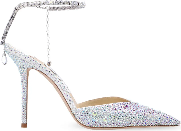 ‘Saeda’ Pumps, , - Silver