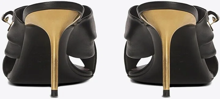 Safety Pin 75 Leather Mules - Image 2