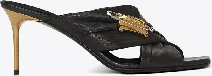 Safety Pin 75 Leather Mules