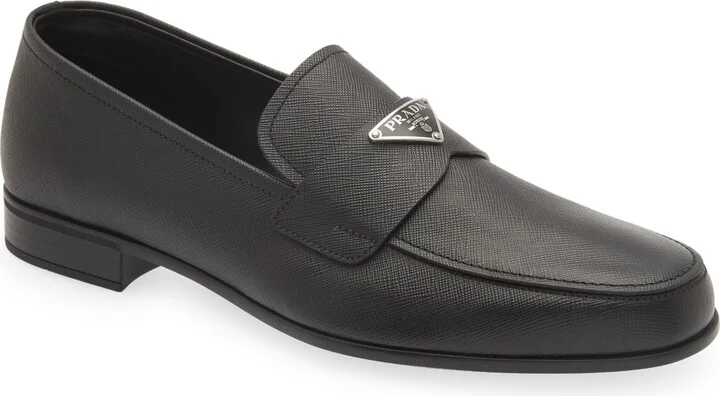 Saffiano Leather Loafer
