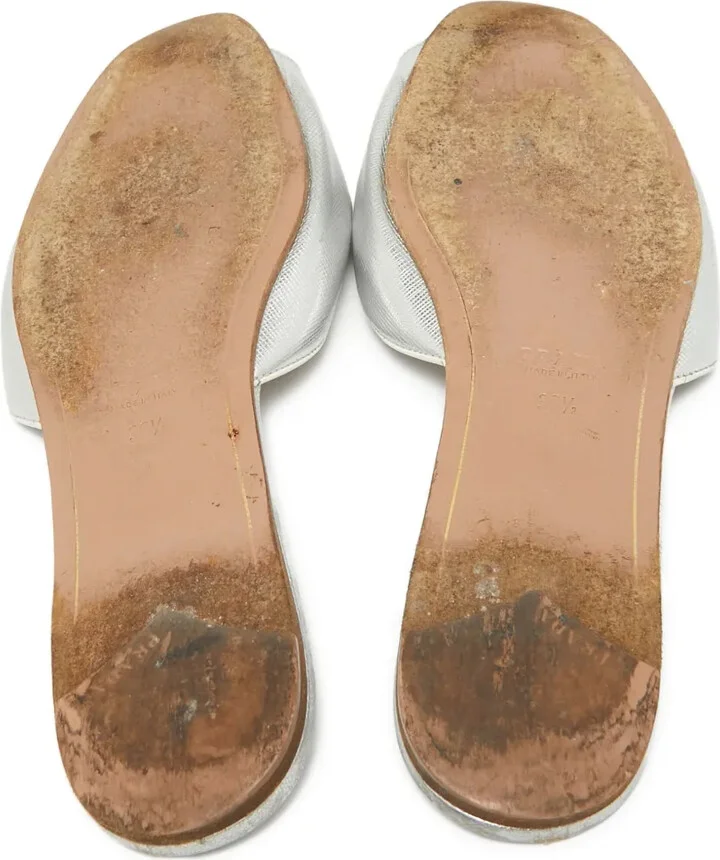 Saffiano leather mules - Image 5