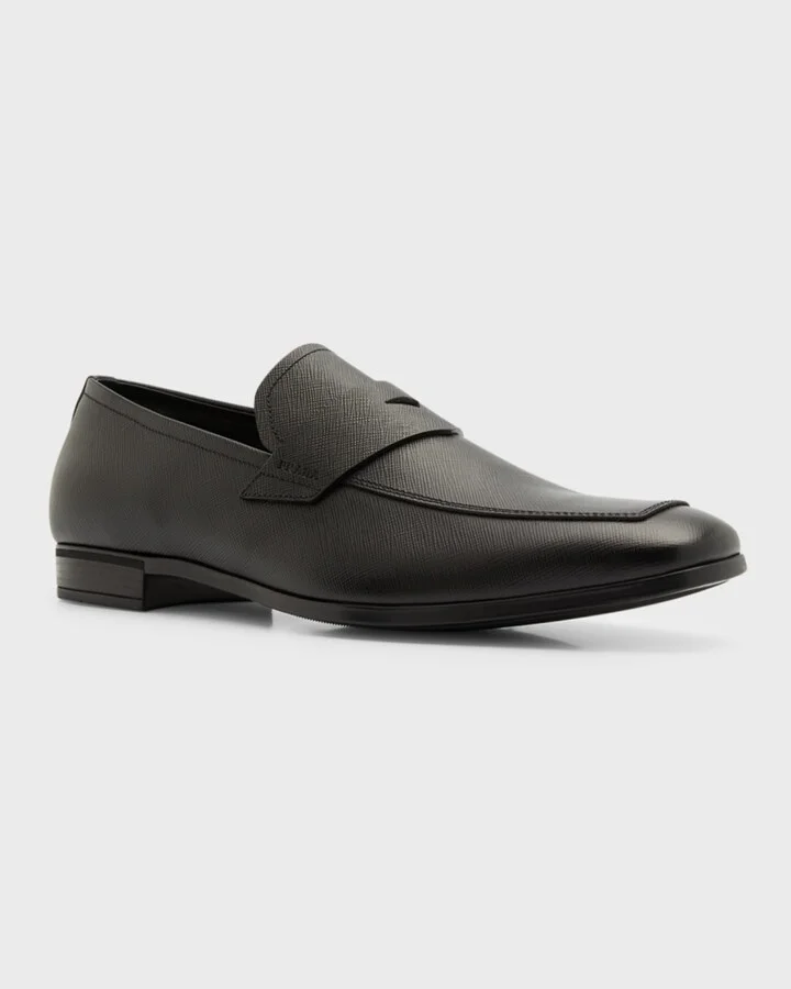 Saffiano Leather Penny Loafer - Image 2