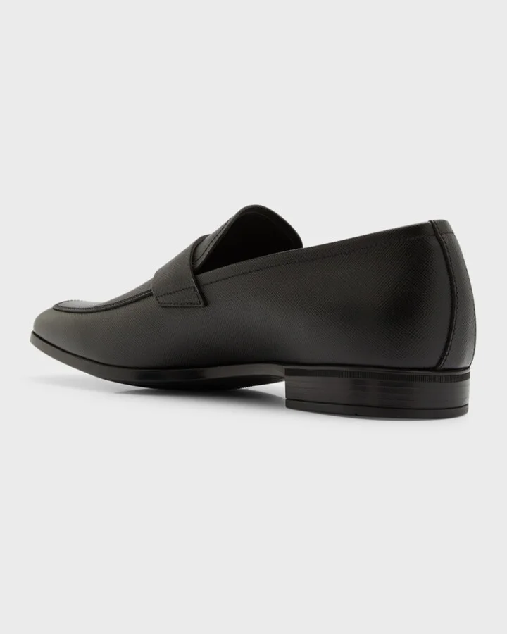 Saffiano Leather Penny Loafer - Image 3