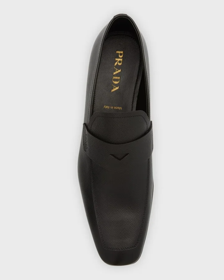 Saffiano Leather Penny Loafer - Image 4