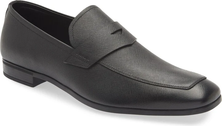Saffiano Leather Penny Loafer - Image 2