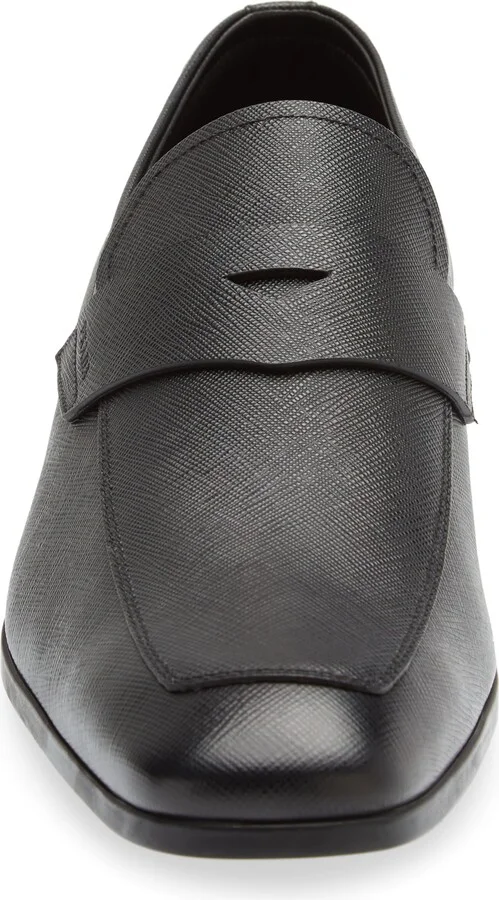 Saffiano Leather Penny Loafer - Image 5