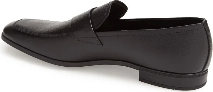 Saffiano Leather Penny Loafer - Image 8