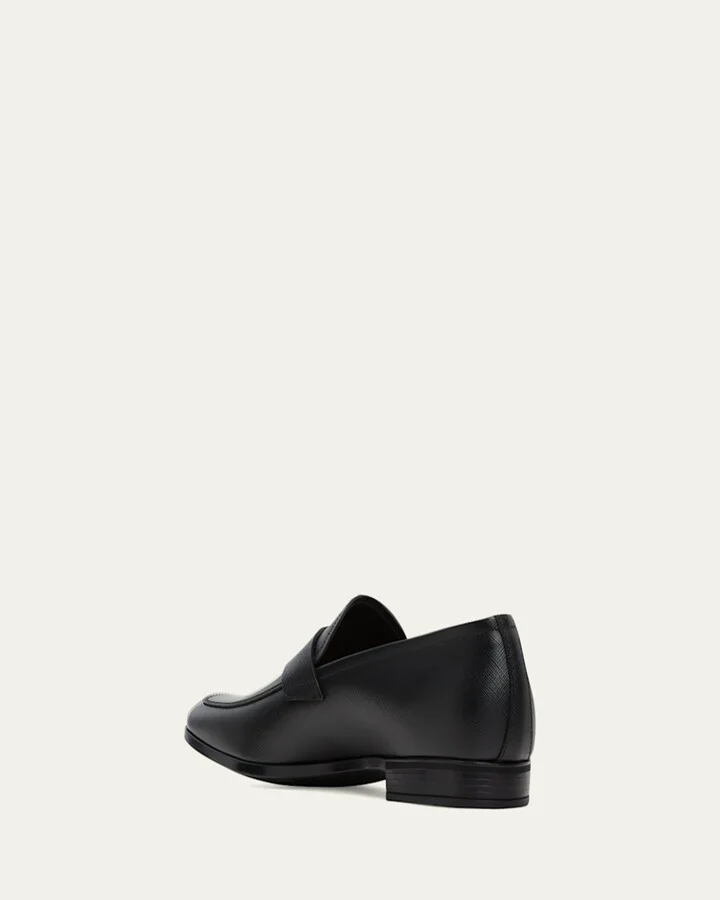 Saffiano Leather Penny Loafer - Image 10