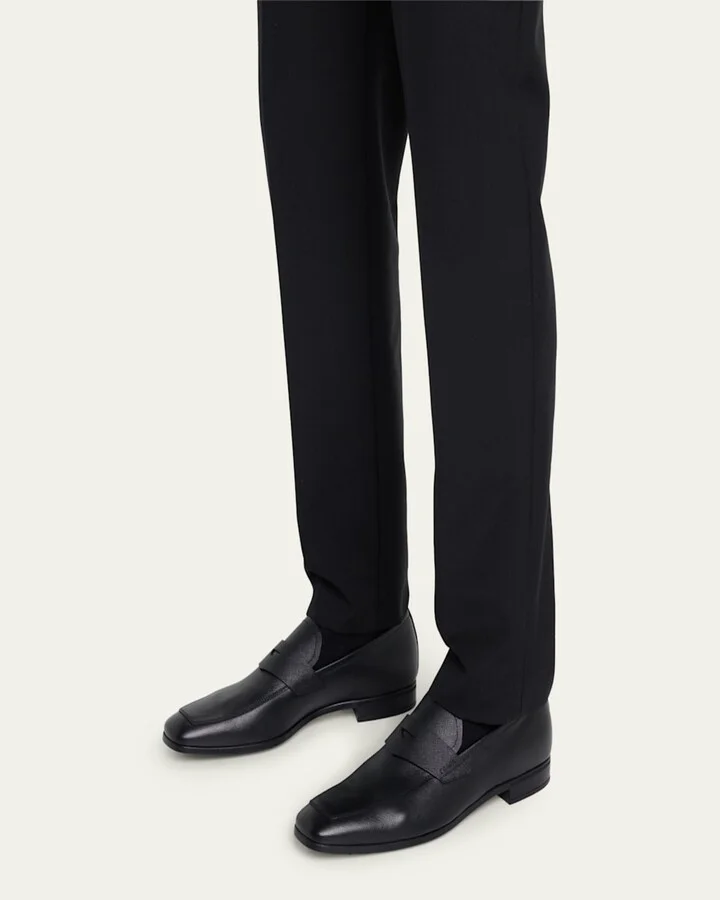 Saffiano Leather Penny Loafer - Image 11